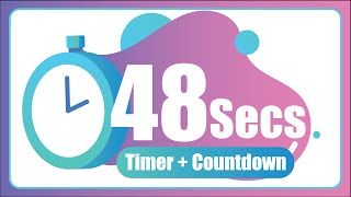48 Seconds countdown Timer ⏱ with Alarm 🚨 (The Moments)
