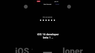 iOS 16 developer beta 1 released.  Did u install ..? Comment below if u want #ios 16