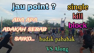 BUDAK TANJUNG KAPUR VS ALONG SINGLE KILL/BLOCK VOLLEYBALL PLAY SEMPORNA MATCH COURT KG BATU 2025 HD