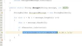 How to Decrypt Data Using Caesar Cipher in Java (Simple)