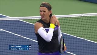 Azarenka/Barty vs Gauff/McNally 2019 Highlights