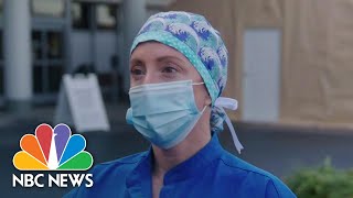 California ICU Nurse: ‘We Are Working In A Complete Battlefield’ | NBC News NOW