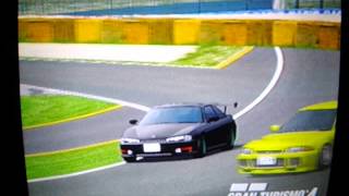 ｢GT4｣ S14後期 DRIFTMOVE VS ランエボ もんももいさん 追走バトル