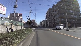 【自転車車載】足立栗原北郵便局〜八潮市西袋・柳之宮橋交差点付近(2016/12/30)