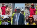 Kalybos ,Portia asare ,Diana asamoah Andy dosty joins Bawumia to tour the trade fair renovation site