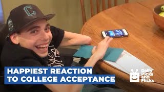 Guy in Wheelchair Reacts to College Acceptance Letter