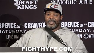 TERENCE CRAWFORD'S TRAINER BOMAC TELLS ERROL SPENCE JR. TO HIS FACE WHAT WILL HAPPEN IN BEATING