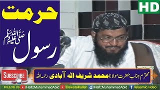 Hurmat e Rasool SAW by Molana Muhammad Sharif Elahabadi Rahimahullah | 10-03-2006 - YouTube