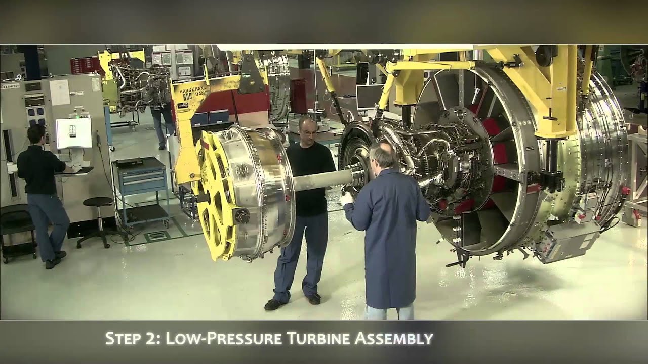 Cfm56 Engine Assembly Line Youtube