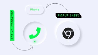 Neumorphism - Social Buttons with Popup Label & Indicators | Neumorphism UI Design Html & CSS