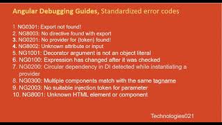 Angular debugging and error codes
