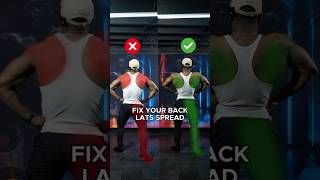 Fix your back lats spread