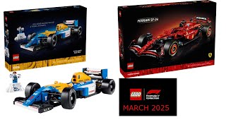 LEGO ICONS 10353 Williams Racing  \u0026 TECHNIC 42207 Ferrari SF-24 F1 Car