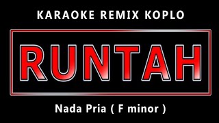 KARAOKE RUNTAH - AZMY Z || NADA PRIA