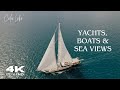 4K UHD Sailing Yachts and Stunning Boats in Paradise - Relaxing Ambient Music - Sea Ocean River