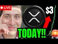 XRP RIPPLE PRICE BREAKING $3 per XRP LIVE NOW!!!!🔴