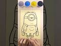 Sand painting Minion #art #sandart #shorts