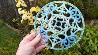 #52 Trivet Tray / Bowl Attempt - River Art Fast Cure Epoxy Resin in Sea Foam Colours