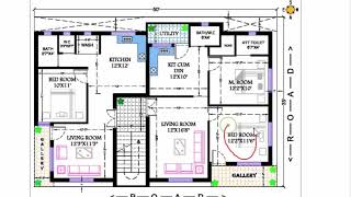 Apart floor plan with 1bhk and 2 bhk  flats only in 35x50 sq ft ||