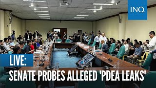 LIVE: Senate probes alleged 'PDEA leaks'