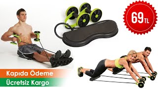 Multiflex Xtreme Tekerlekli Egzersiz Spor Aleti Lastikli Karın Kası Göbek Eritme Tekerleği Zayıflama