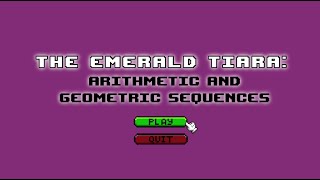 Finding the Emerald Tiara with Arithmetic and Geometric Sequences | Performance Task in Math 10 📚
