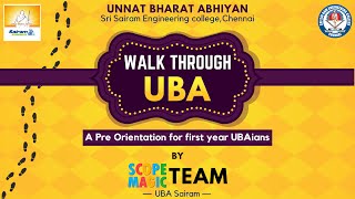 WALK THROUGH UBA | SAIRAM UBA