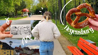 Traveling Art Vlog in Germany // Art Journaling and Exploring Regensburg