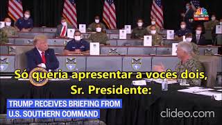 Exército americano exibe para Trump militar Brasileiro que trabalha para os EUA