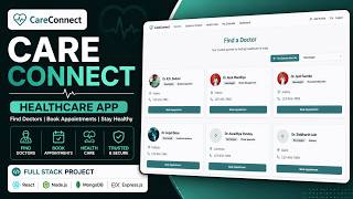 CareConnect – Smart Healthcare App | Full Stack Project (React + Node.js)