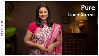 Pure Linen Sarees by Prashanti | 27 December 2021