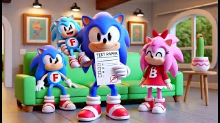 Sonic Gets a Zero! Family Shocked by Test Failure! 📜😱 | Sonic The Hedgehog 3 Animation - Sonic Prime