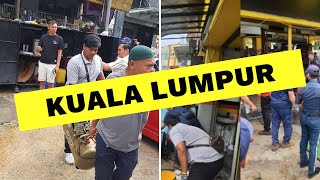 Lima pusat cuci kereta warga asing disita.@Berita101