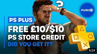 FREE PS STORE CREDIT FOR PS PLUS SUBS: Did You Get It? | PS4