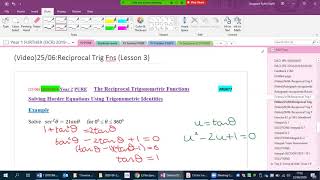 L4 Reciprocal Trig Functions