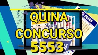 💲QUINA - CONCURSO 5553 - DICA: 5 PALPITES💲