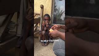 He travels to help feed starving children ❤️