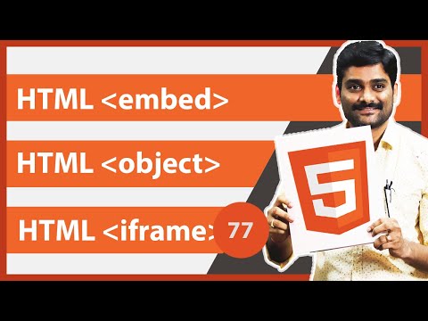 HTML Video Tutorial - 77 - Iframe Tag Vs Object Embed Tags - YouTube