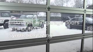 Hörmann industrial and garage doors with DURATEC glazing for maximum scratch resistance