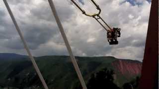 Extreme Thrill Rides- The Giant Canyon Swing at Glenwood Springs Colorado