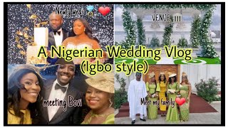 VLOG🎬: A typical Igbo wedding | Meet my family| I met a Celeb, grwm