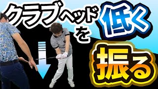 低い入射角でボールへコンタクトするポイント｜ドライバーで上から叩き込むインパクトを直す【２重振り子スイング】【新井淳】