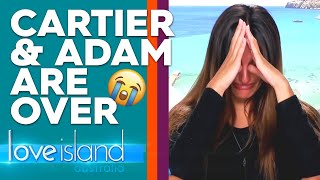 Cartier left in tears after Adam calls an end to their relationship | Love Island Australia 2019