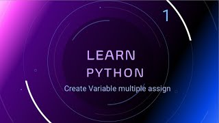 Create multiple Variables Assignment | Python Beginner tutorials in Telugu