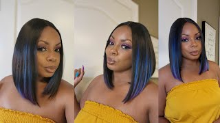 Lazy Wig Wearer Approved ✅️ | Outre Color Bomb Synthetic HD Lace Front Wig - STINA