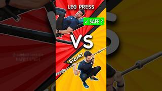 ❌🥵 Leg Press vs Squat, Which is Safer? #fitness