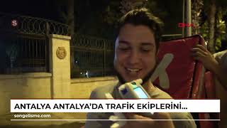 ANTALYA Antalya'da trafik ekiplerinin alkol denetimi