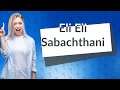 What language is Eli Eli Lama Sabachthani?