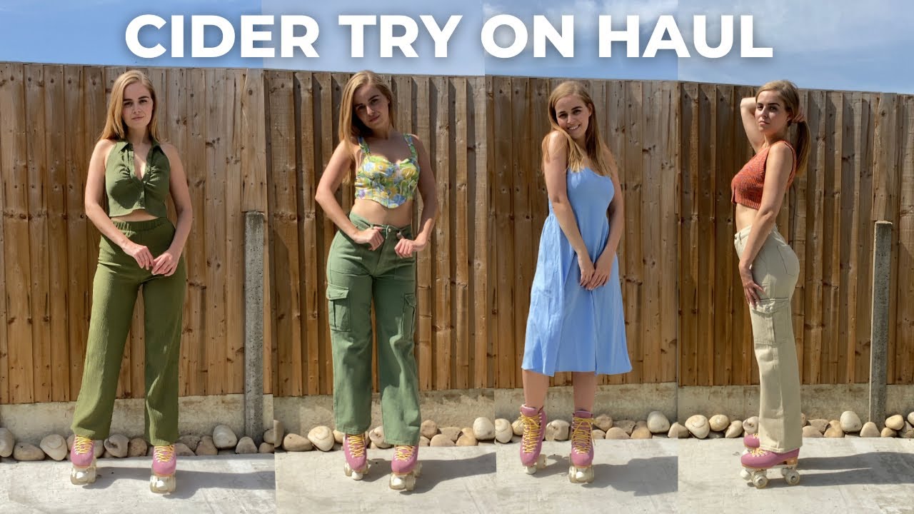 HUGE CIDER TRY ON HAUL ON SKATES - YouTube