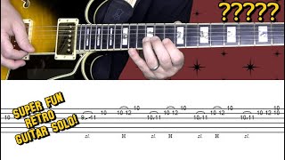 This guitar solo from the 1980s sounded more like the 1950s... 😎🎸...lesson with tabs!